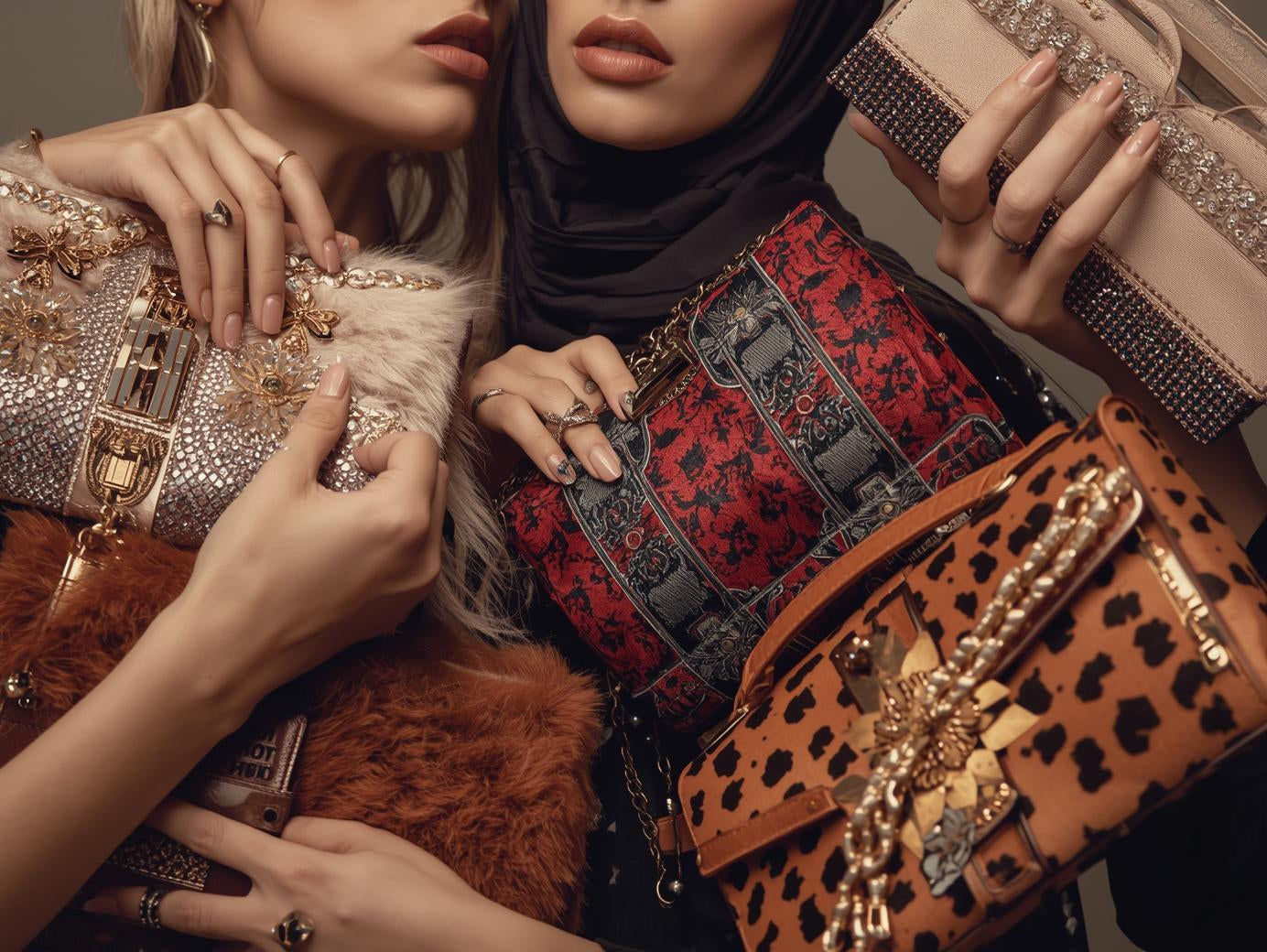 Femmes et sacs et pochettes