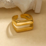 BAGUE DOUBLE BARRE