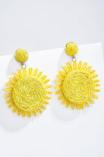 BOUCLES D’OREILLES JAUNE SOLEIL