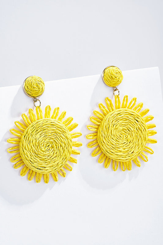 BOUCLES D’OREILLES JAUNE SOLEIL