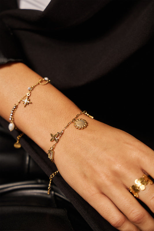 BRACELET BRELOQUES TOURNESOL