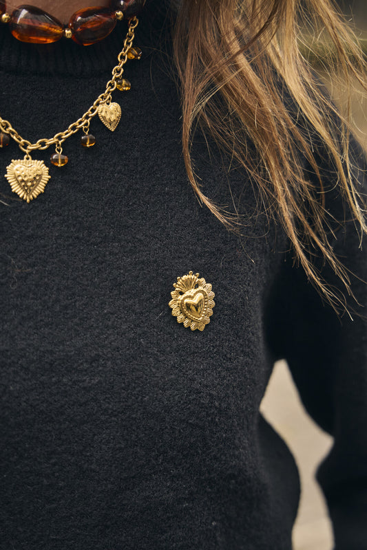 BROCHE COEUR EX VOTO