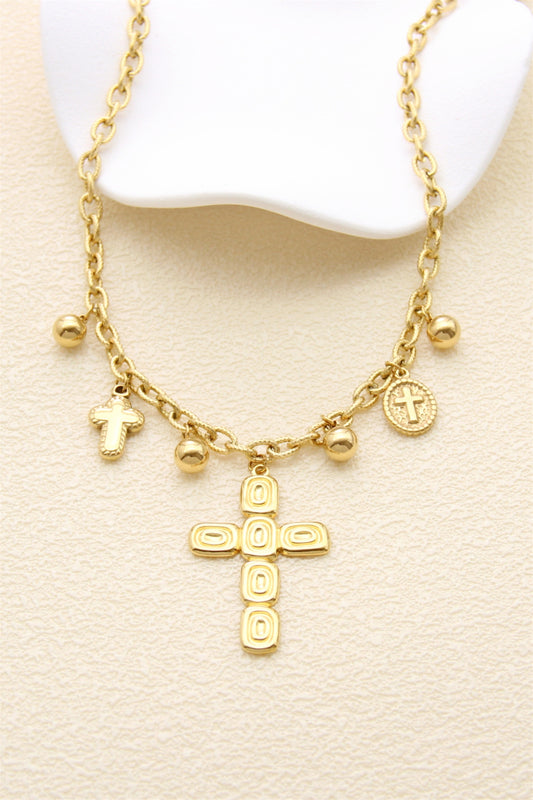 COLLIER BRELOQUES CROIX