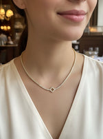 COLLIER TRÈFLE STRASS