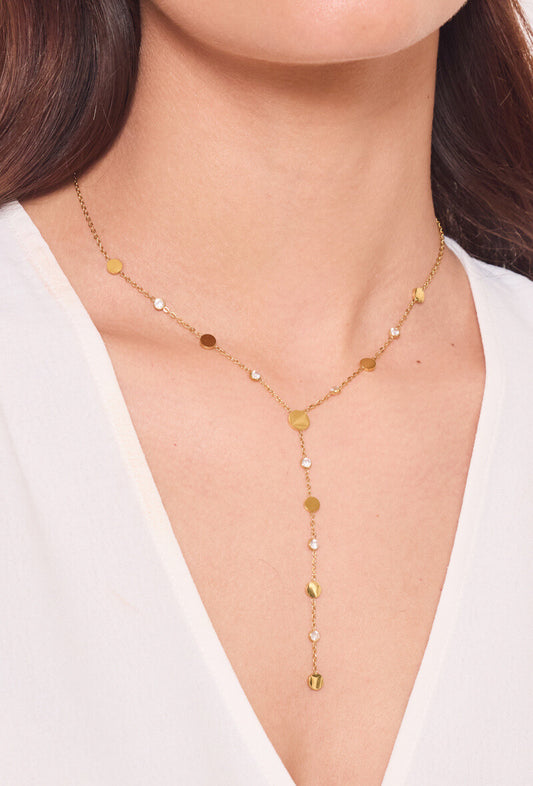 COLLIER Y SPHERA STRASS